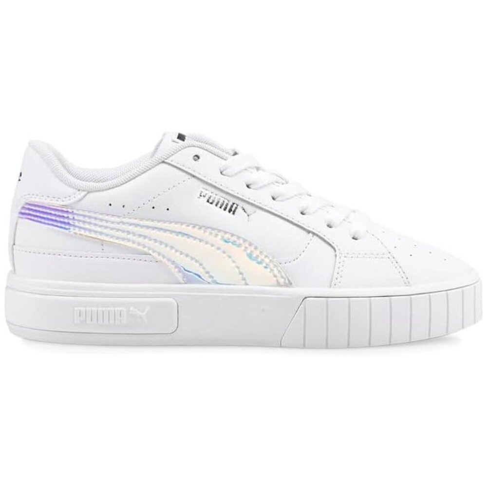PUMA Cali Star, Puma White/Puma Silver 6.5 Big Kid
